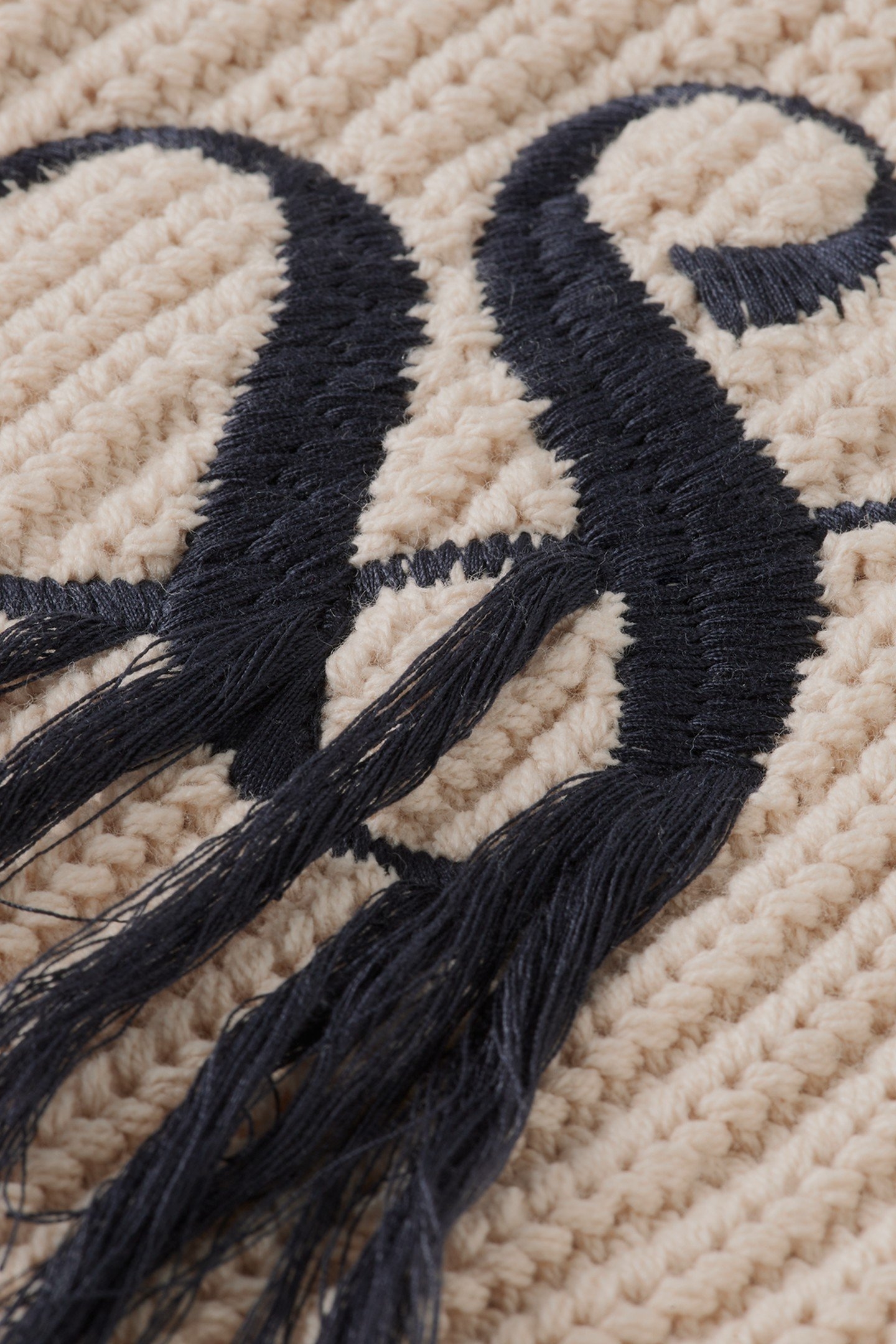 STRIPE TRIM KNITTED SPENCER LIGHT CALICO 5