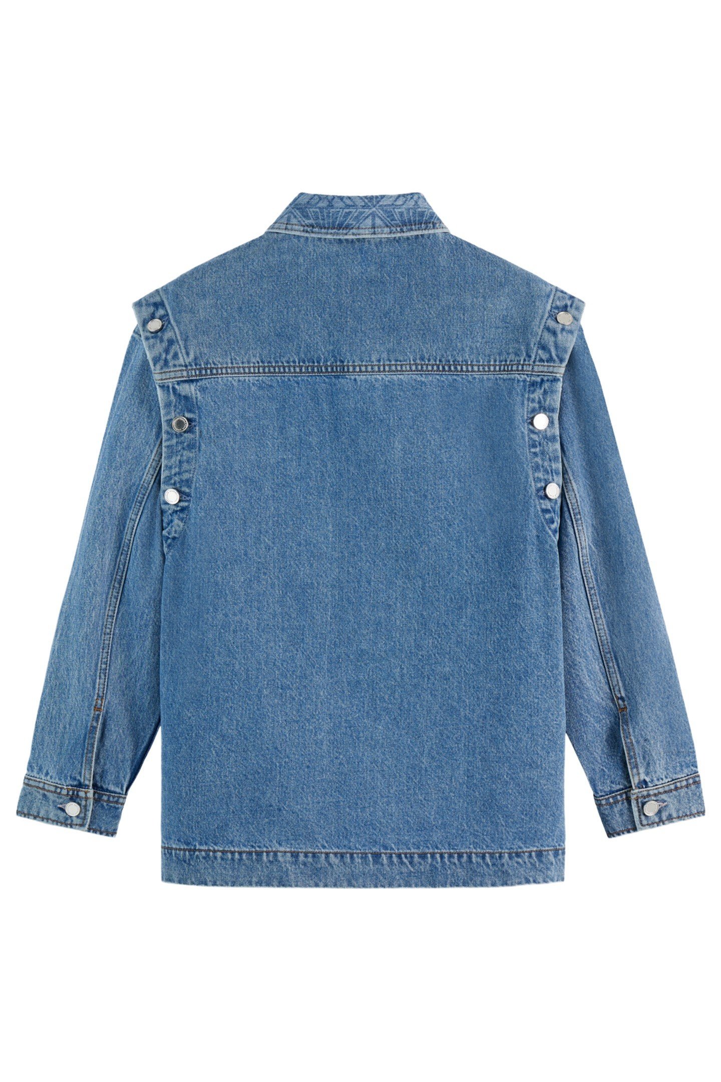 WASHED DENIM JACKET WITH DETACHABLE SLEEVES LAKEHOUSE 2