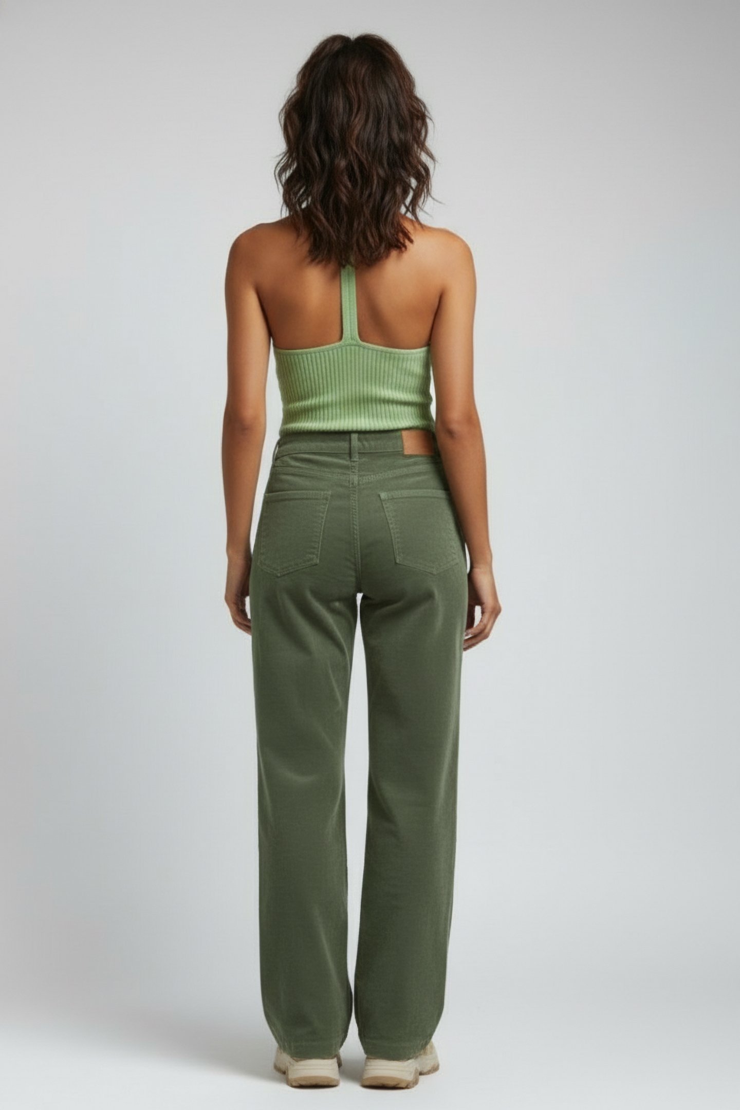 RIB RACER KNITTED TANK PISTACHIO 2