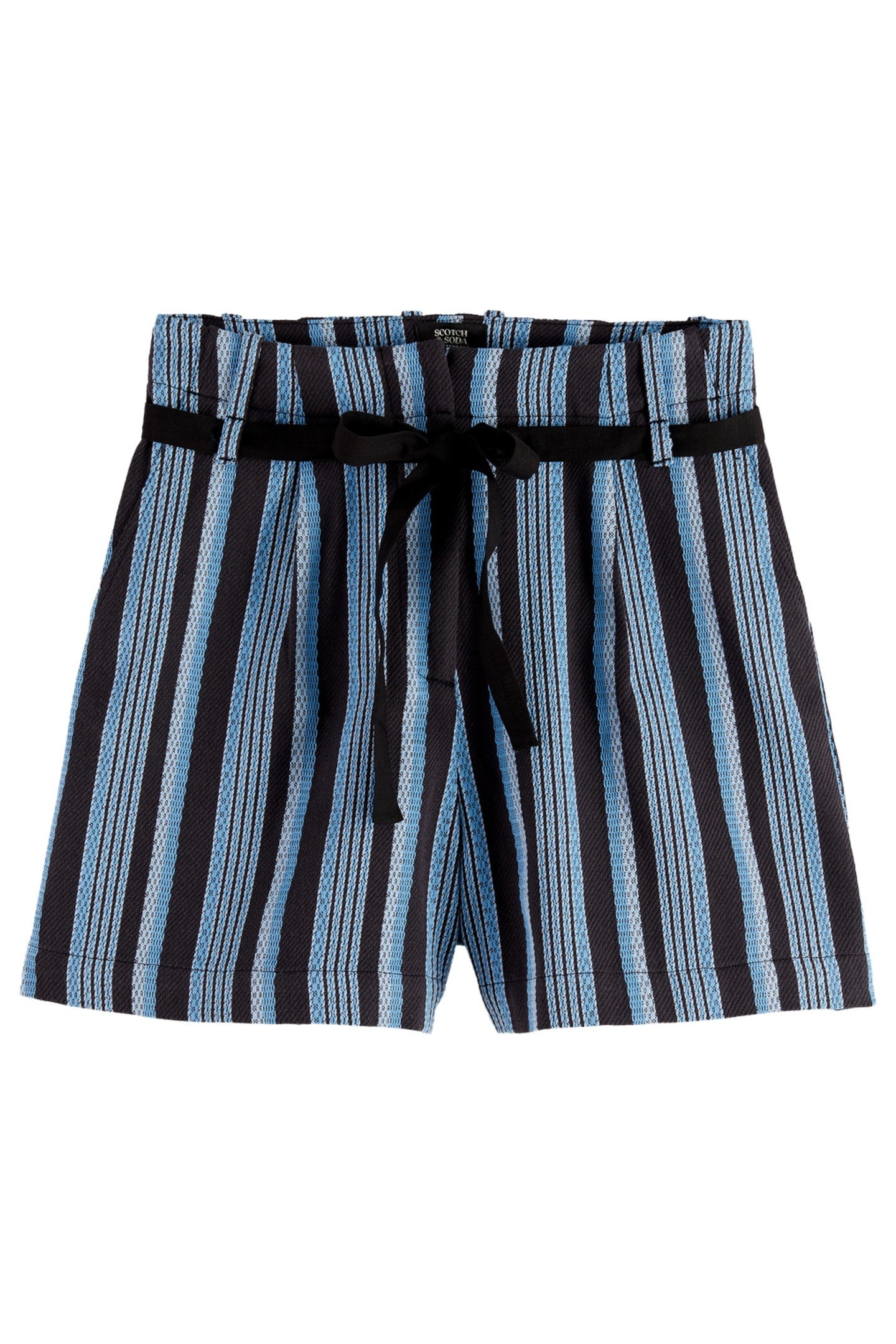 HIGH RISE STRIPE SHORTS LUNAR PIER STRIPE 6