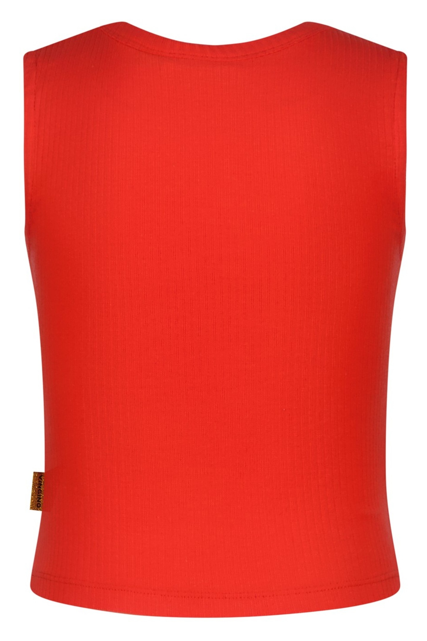 GIRLS BASIC-CROP RIB TOP TOP BREEZE RED 2