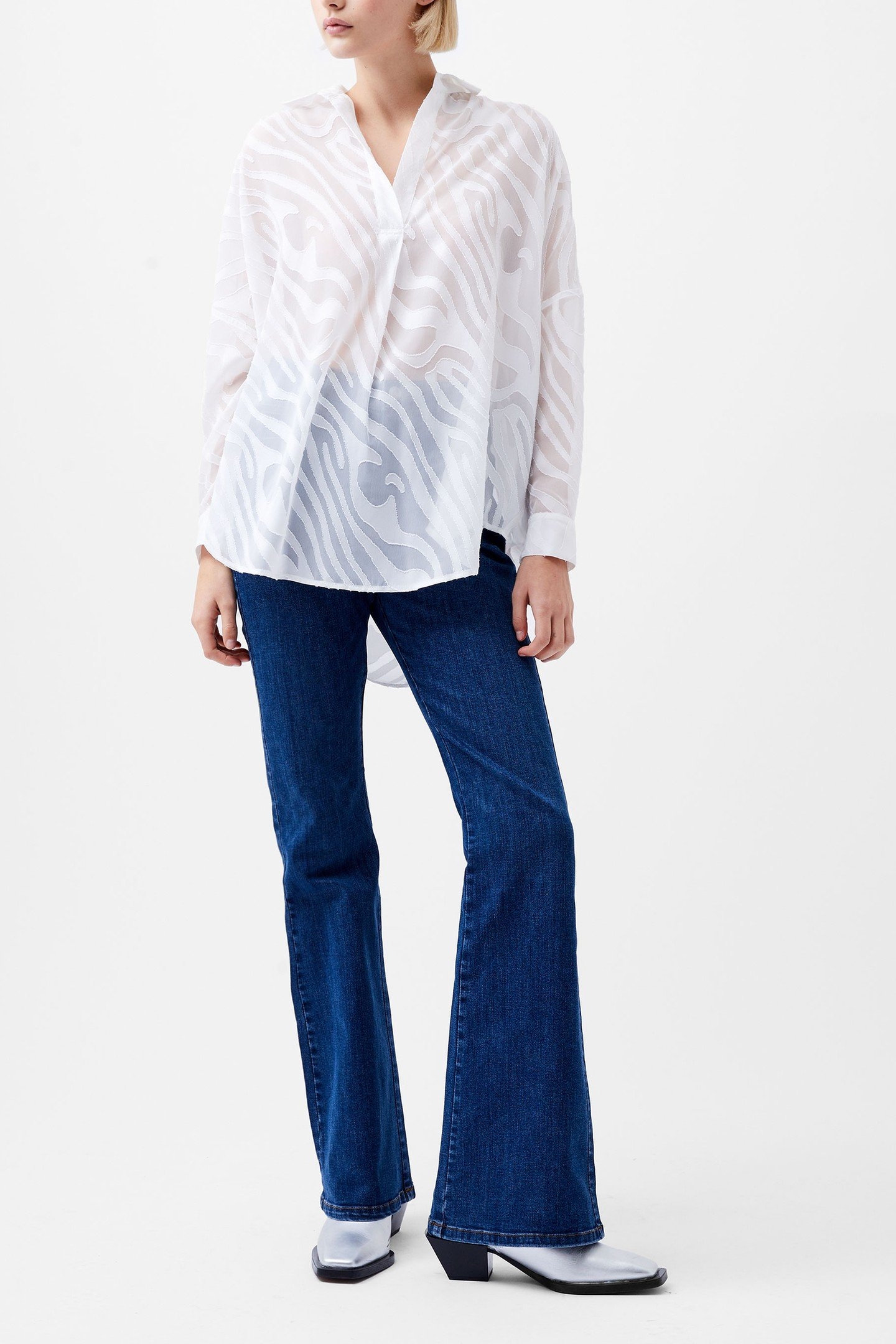 ZEBRA DEVORE POPOVER WINTER WHITE 1