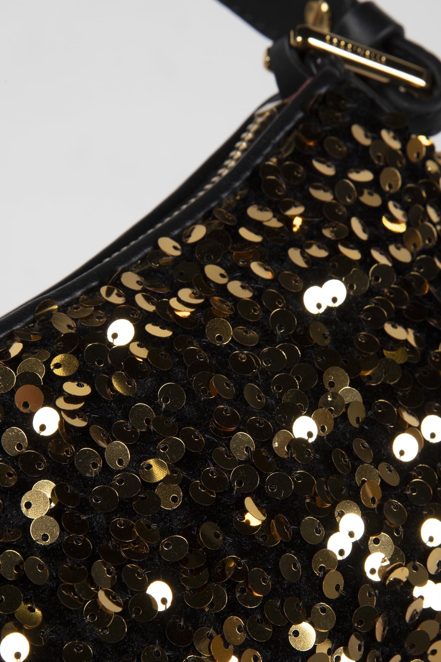 MINI SHOULDER BAG IN LEATHER IN SEQUIN BROWN 5