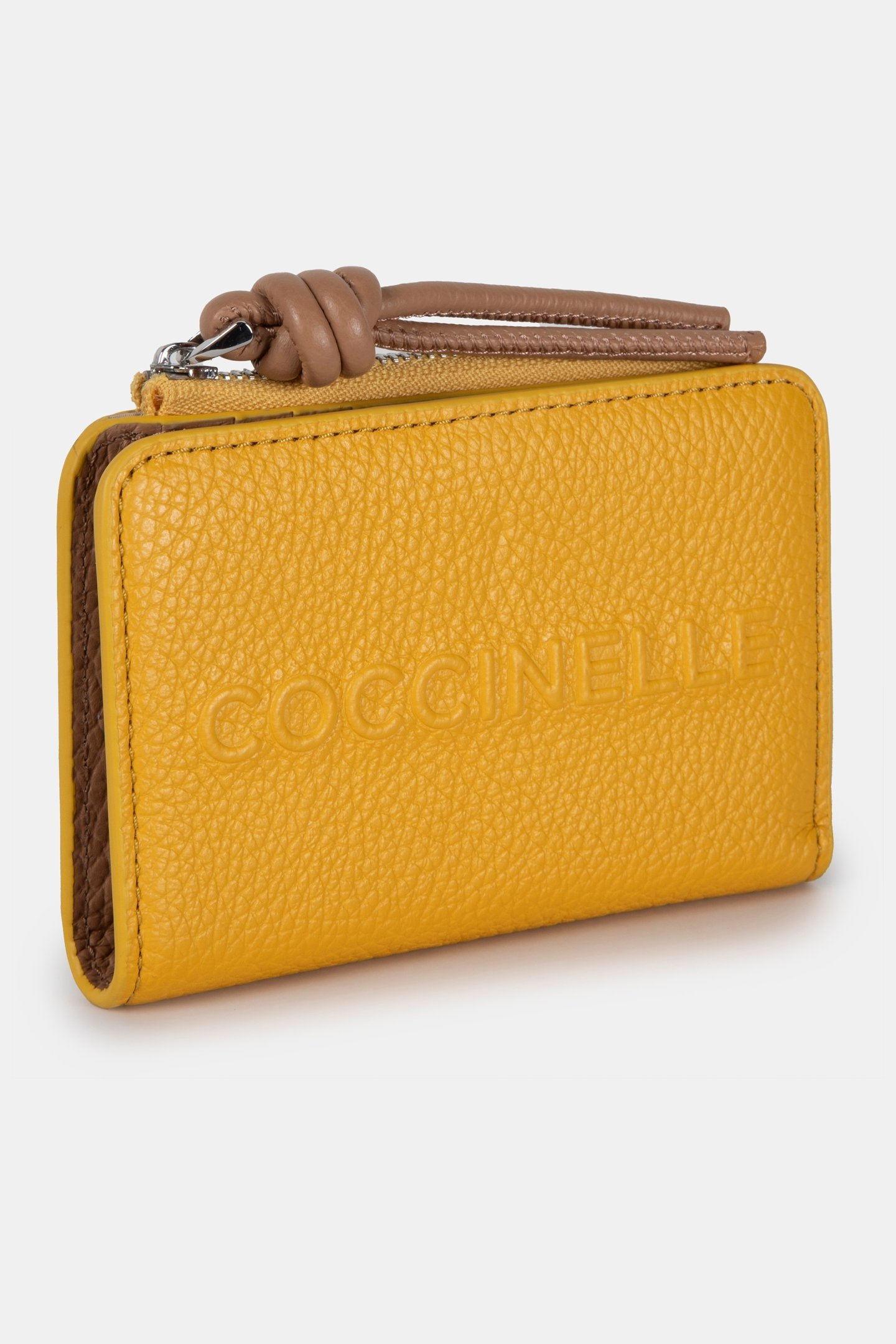 LEATHER PURSE IN MUSTARD YELLOW 2