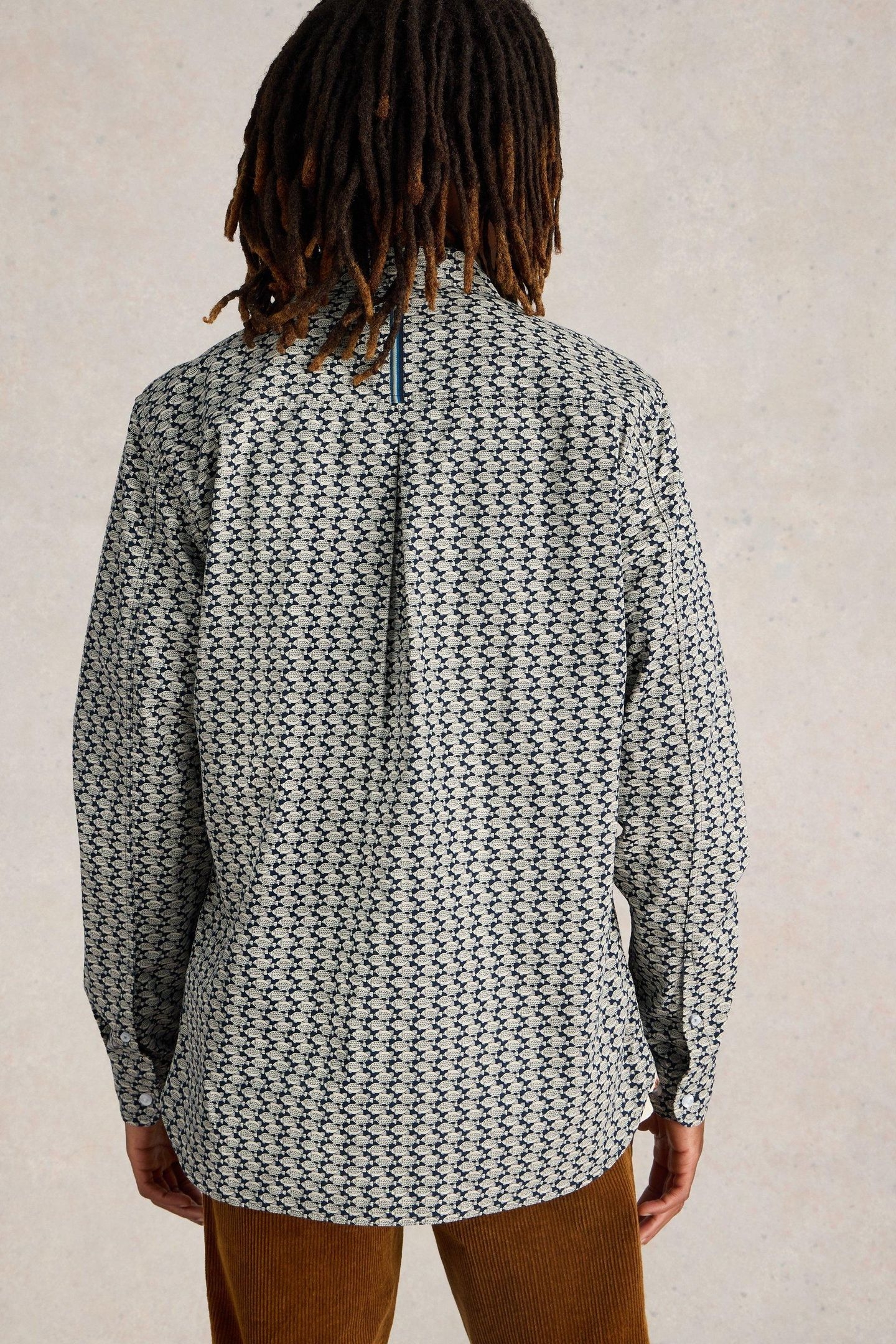 FISH PRINTED SHIRT NAVY MULTI 2
