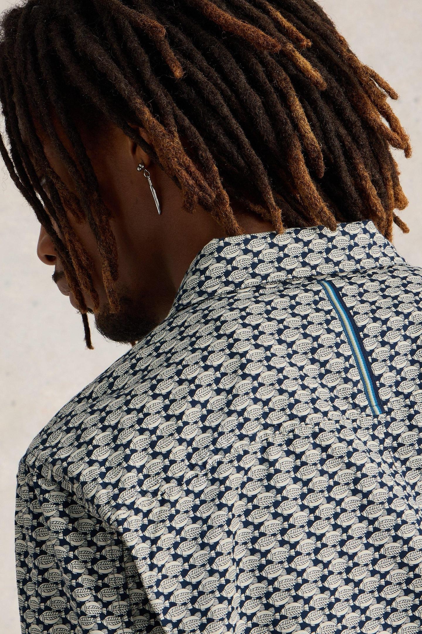 FISH PRINTED SHIRT NAVY MULTI 3