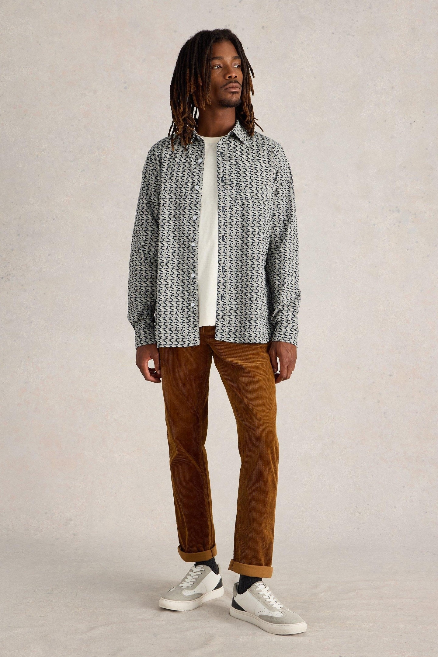 FISH PRINTED SHIRT NAVY MULTI 1