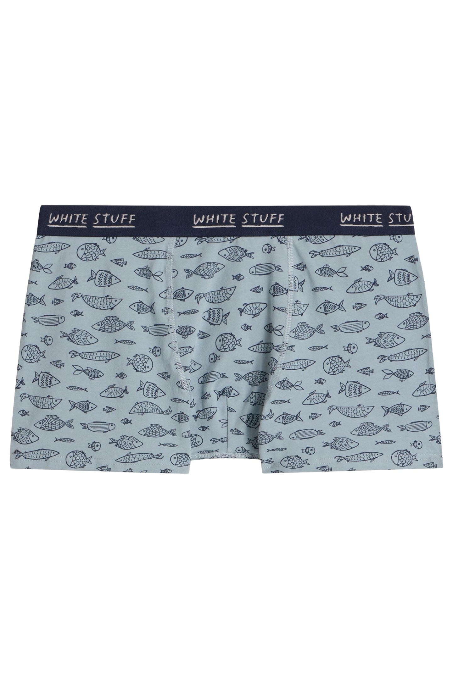 2PACK BOXERS - PLAIN & PRINT NAVY MULTI 1