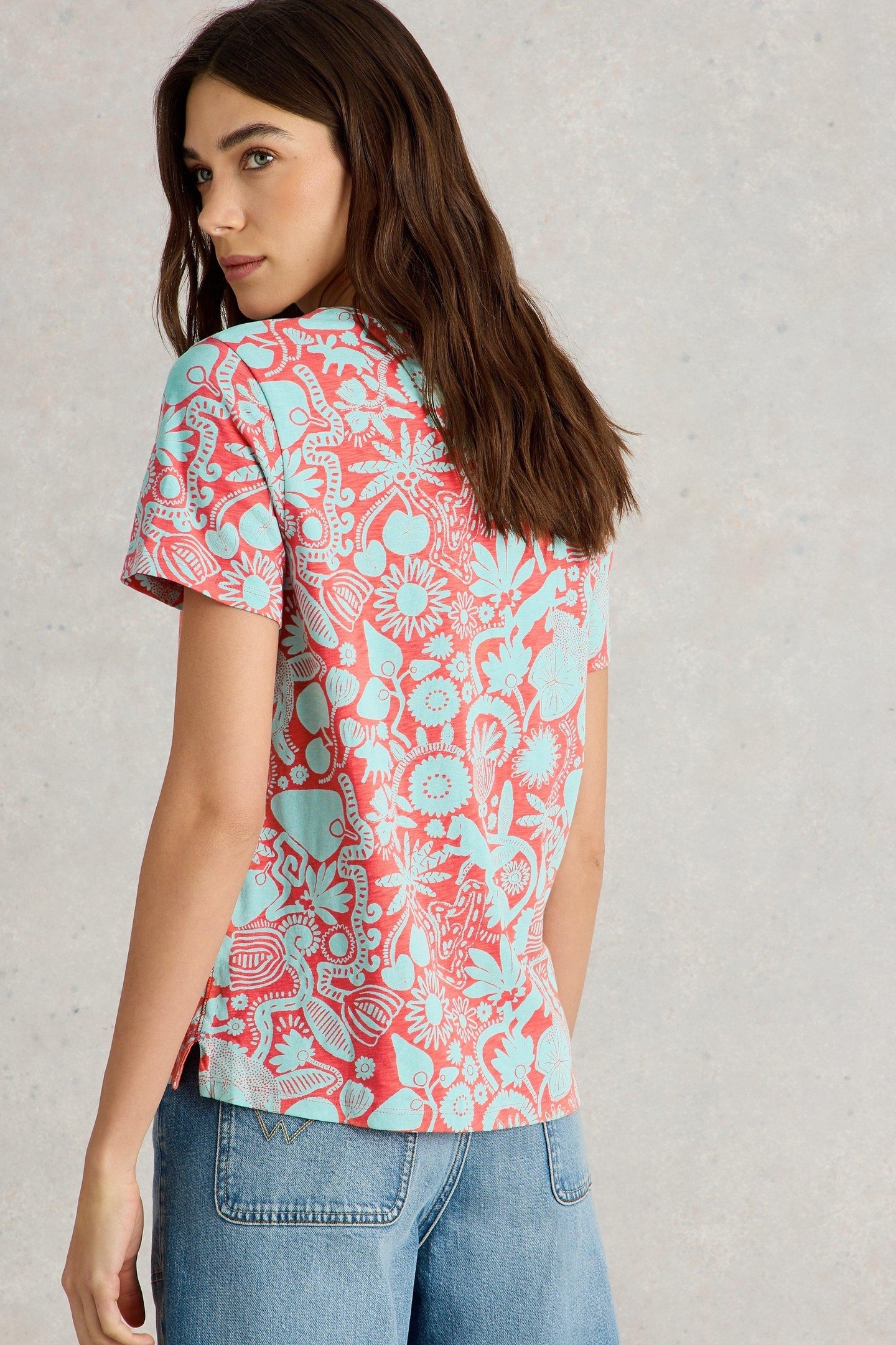 ABBIE TEE CORAL PRINT 3