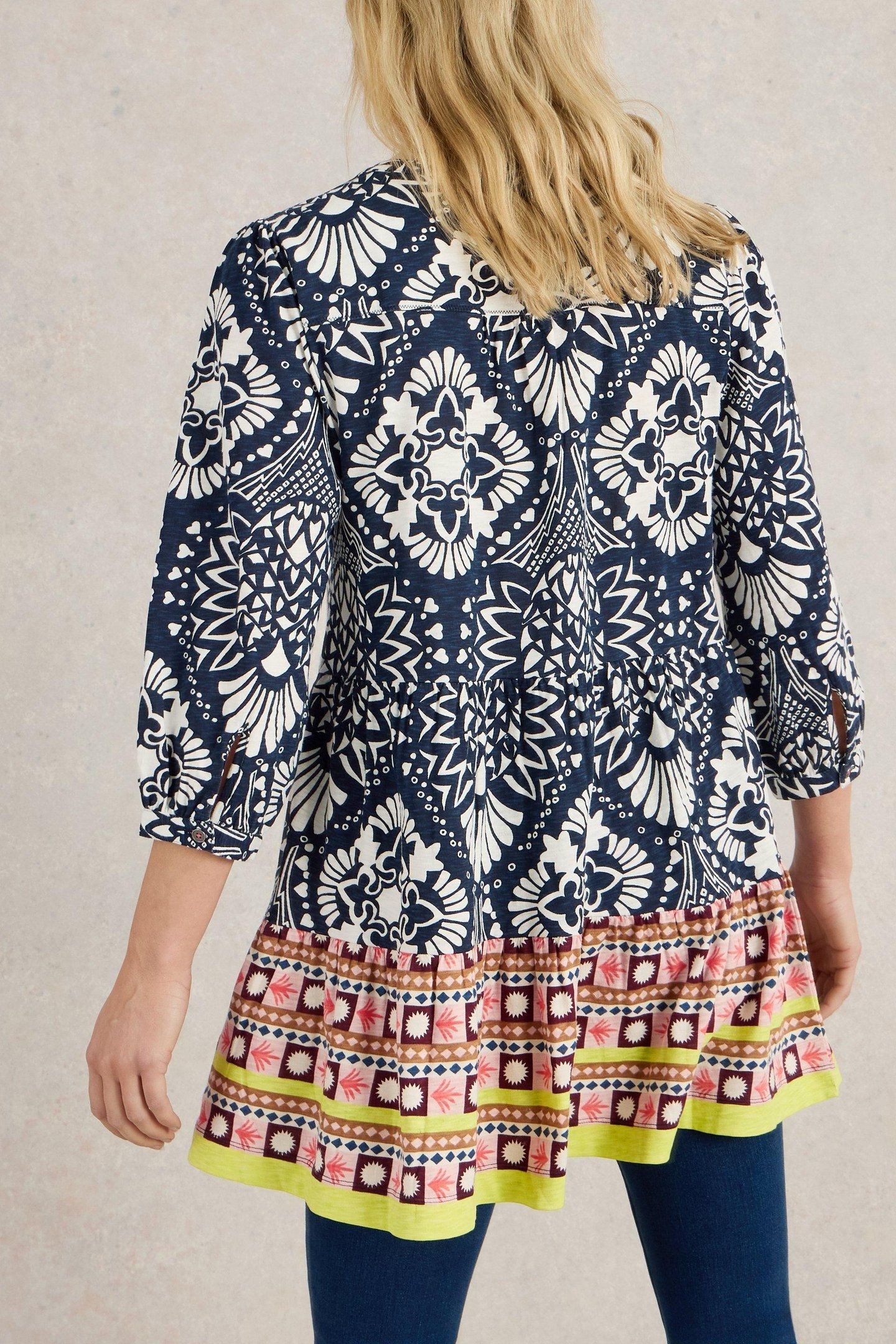 MARTA TUNIC NAVY MULTI 3