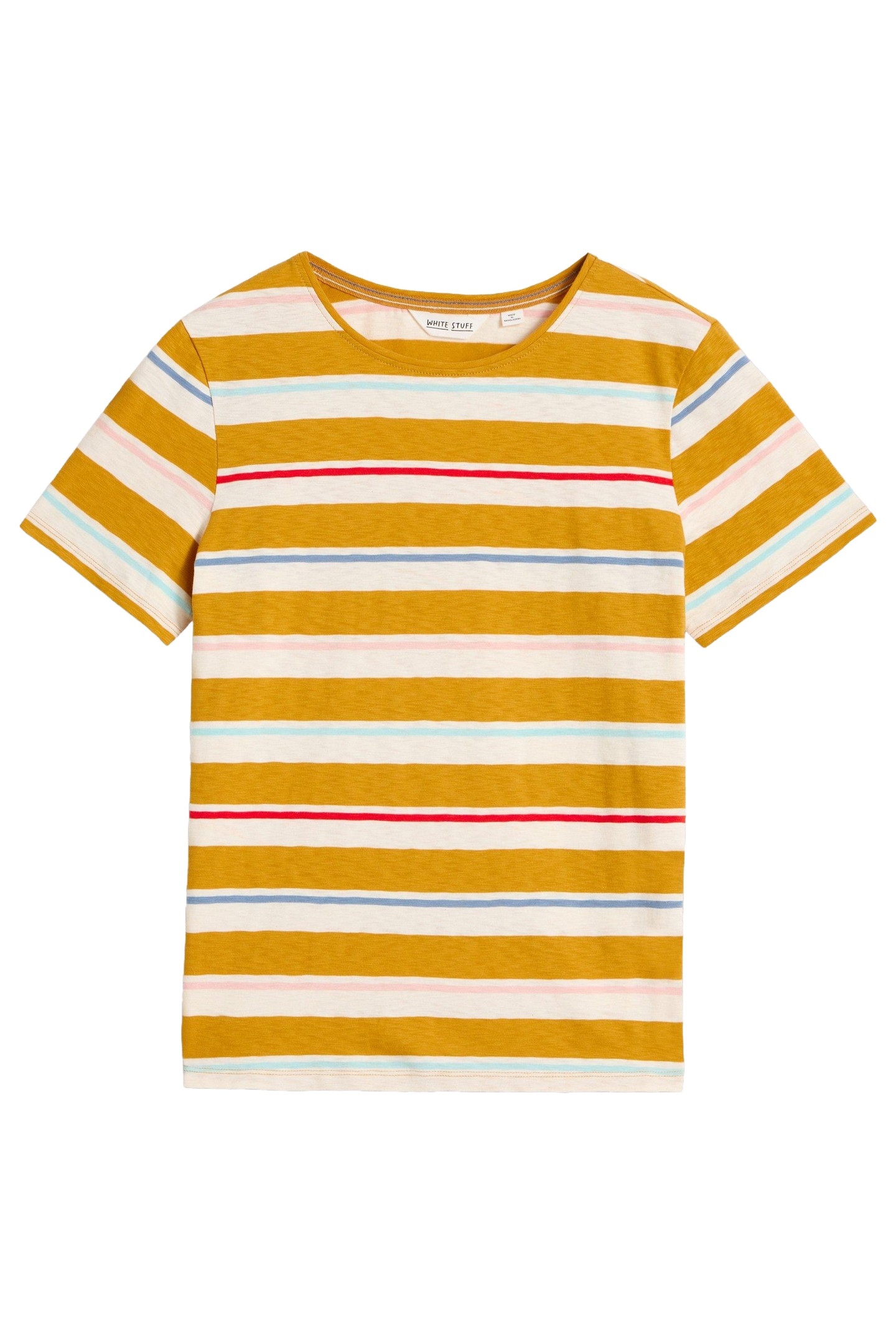 ABBIE STRIPE TEE CHARTREUSE MULTI 4