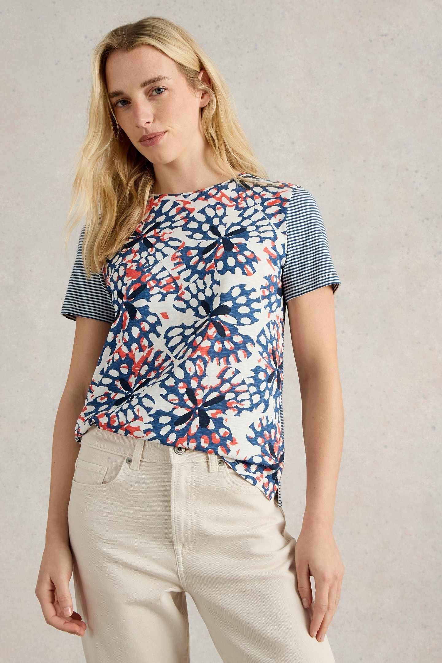 ABBIE TEE IVORY PRINT 1