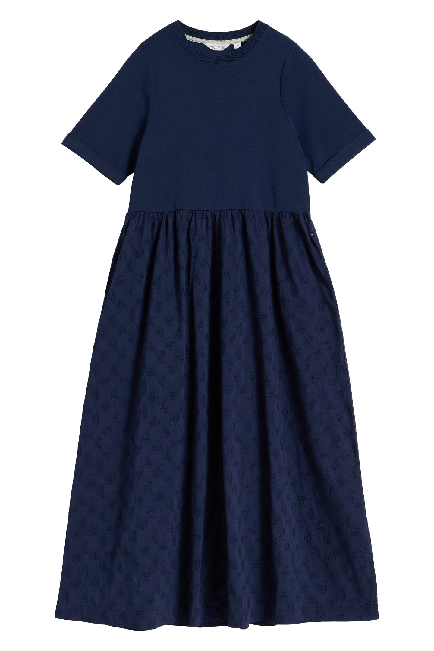 VERA BRODERIE DRESS DARK NAVY 3