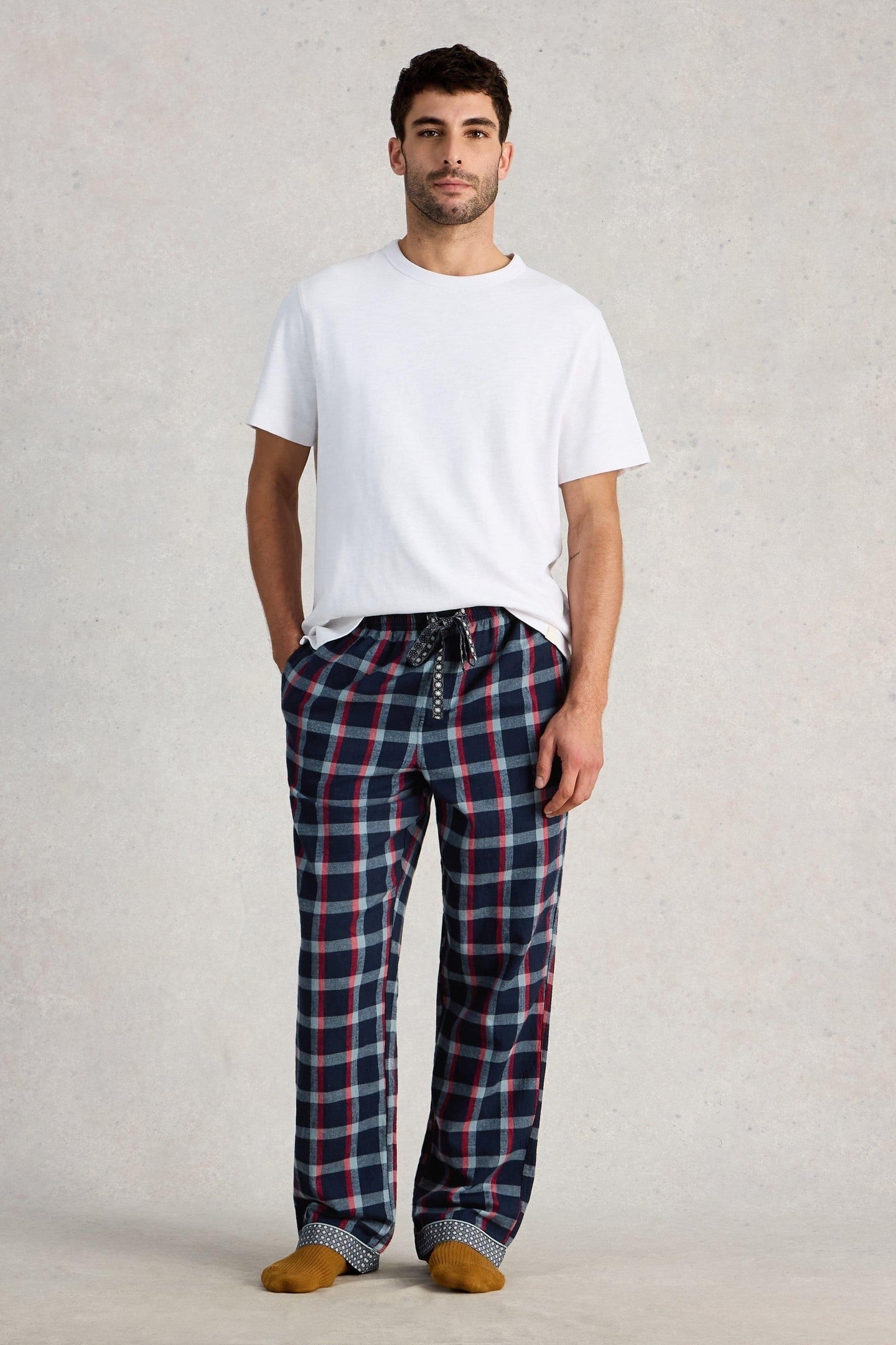 MOORLAND FLANNEL PJ TROUSER DARK NAVY 2