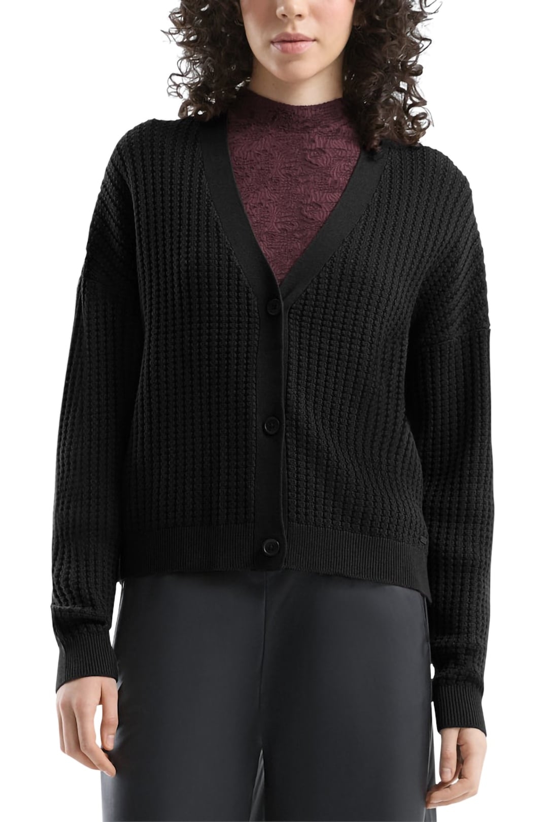 S.OLIVER-QS CARDIGAN BLACK 1